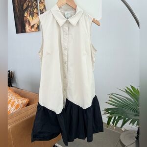 Joie Button Front Cotton Dress